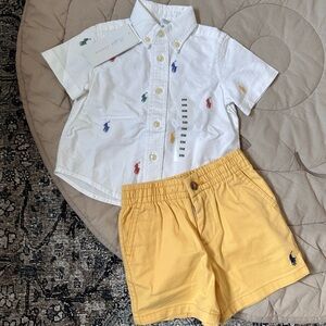 Ralph Lauren Baby Shirt & Shorts Set